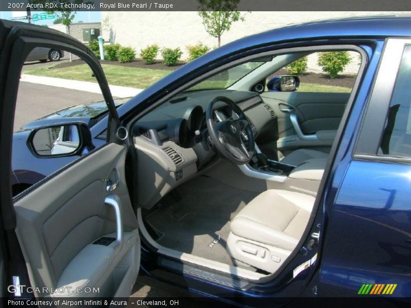Royal Blue Pearl / Taupe 2007 Acura RDX Technology