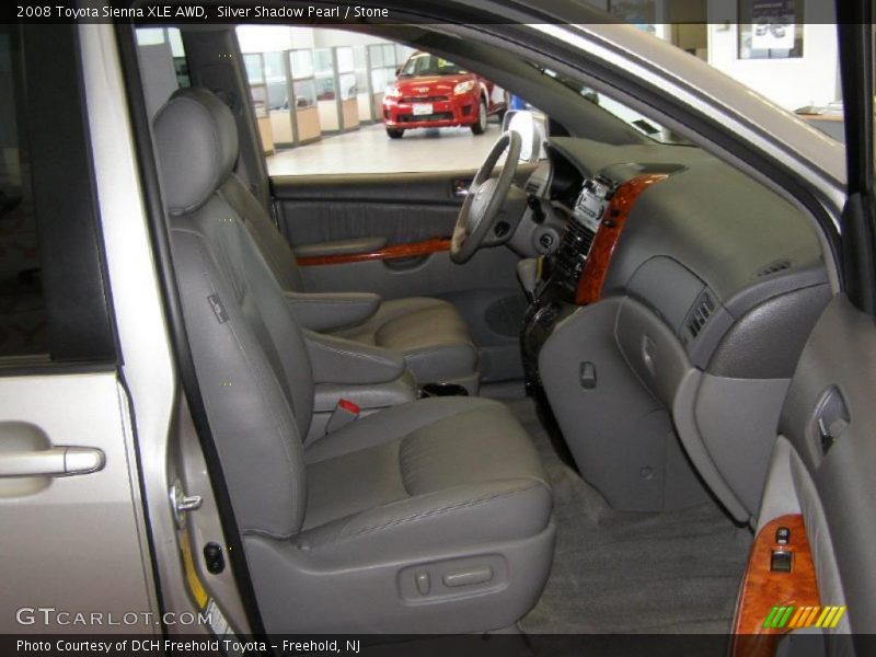 Silver Shadow Pearl / Stone 2008 Toyota Sienna XLE AWD