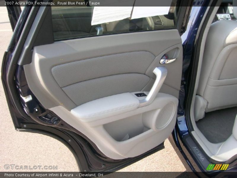 Royal Blue Pearl / Taupe 2007 Acura RDX Technology