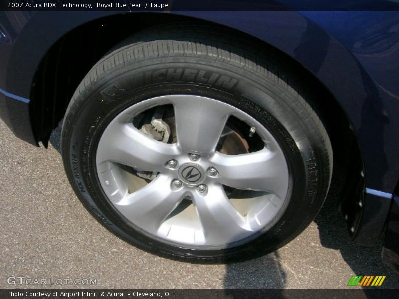 Royal Blue Pearl / Taupe 2007 Acura RDX Technology