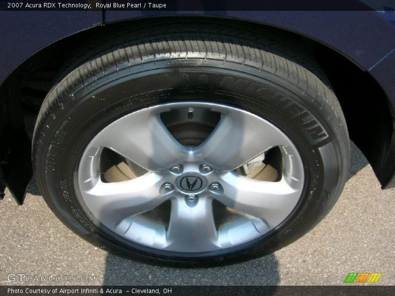 Royal Blue Pearl / Taupe 2007 Acura RDX Technology