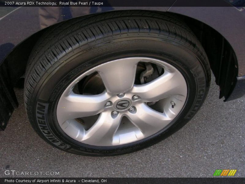 Royal Blue Pearl / Taupe 2007 Acura RDX Technology