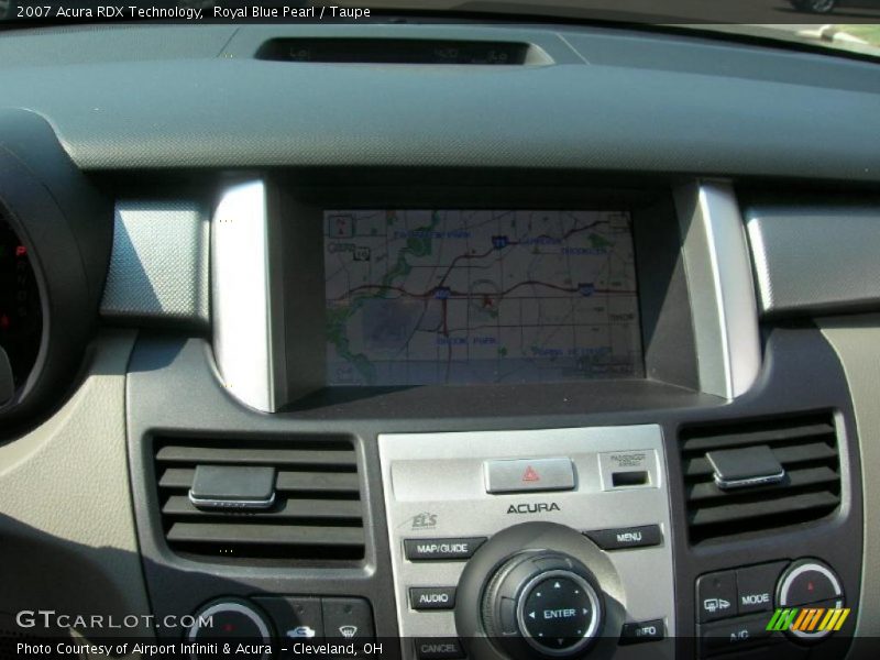 Royal Blue Pearl / Taupe 2007 Acura RDX Technology