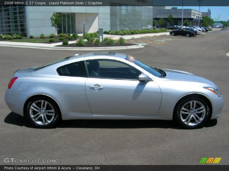 Liquid Platinum Silver / Graphite 2008 Infiniti G 37 Coupe