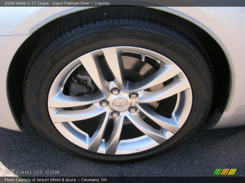 Liquid Platinum Silver / Graphite 2008 Infiniti G 37 Coupe