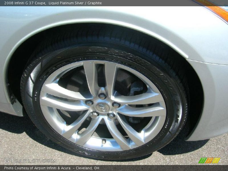 Liquid Platinum Silver / Graphite 2008 Infiniti G 37 Coupe