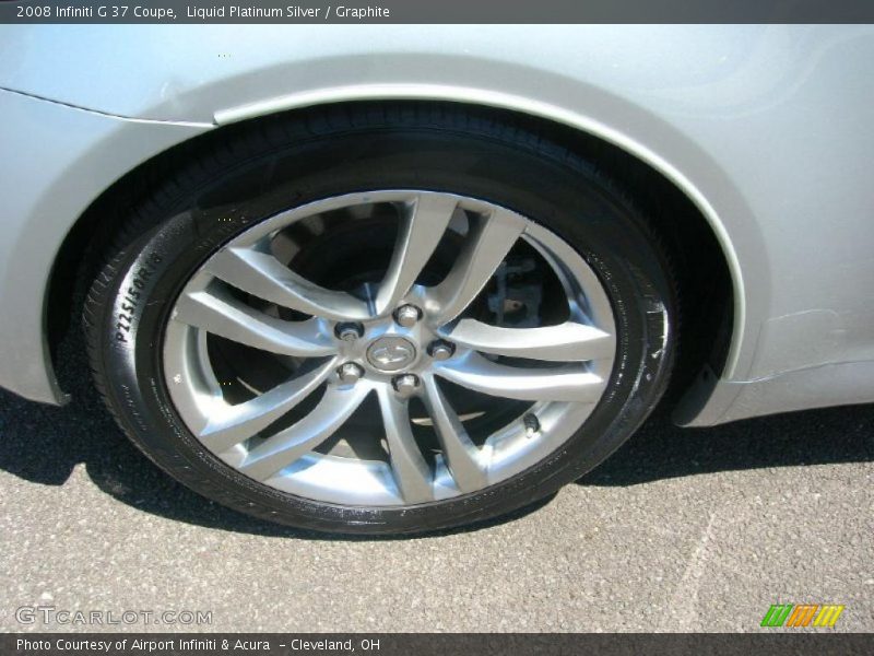 Liquid Platinum Silver / Graphite 2008 Infiniti G 37 Coupe