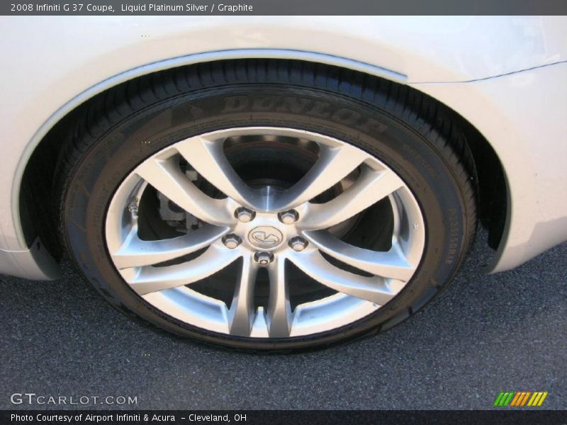 Liquid Platinum Silver / Graphite 2008 Infiniti G 37 Coupe