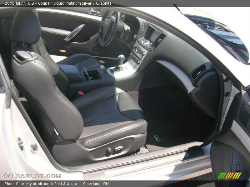 Liquid Platinum Silver / Graphite 2008 Infiniti G 37 Coupe