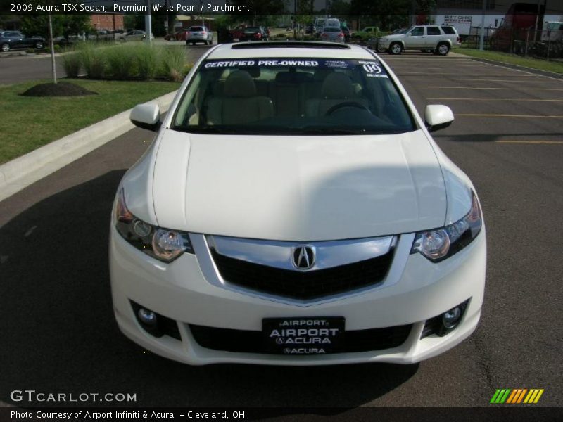 Premium White Pearl / Parchment 2009 Acura TSX Sedan