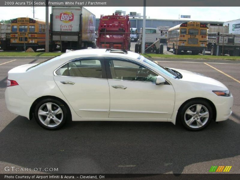 Premium White Pearl / Parchment 2009 Acura TSX Sedan