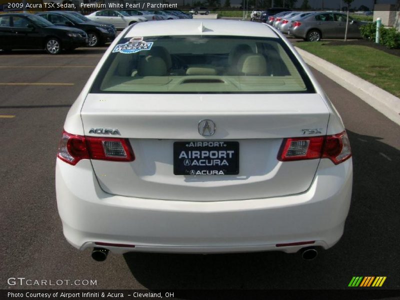 Premium White Pearl / Parchment 2009 Acura TSX Sedan