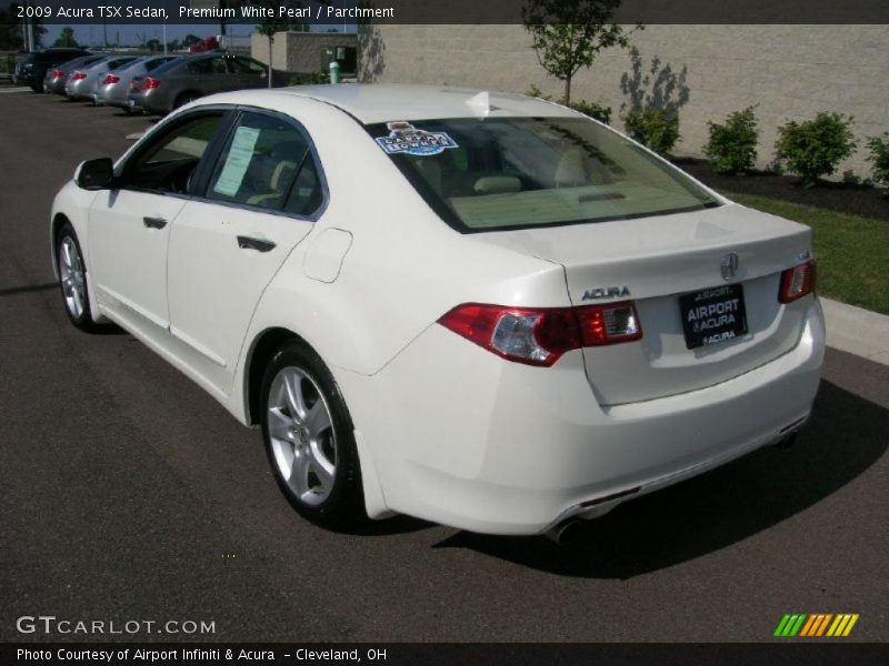 Premium White Pearl / Parchment 2009 Acura TSX Sedan