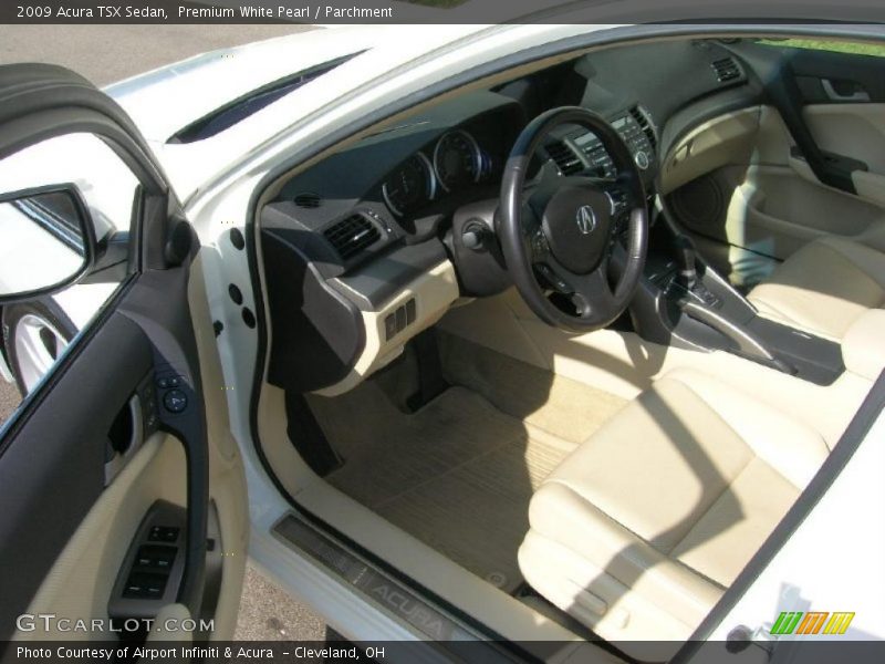 Premium White Pearl / Parchment 2009 Acura TSX Sedan