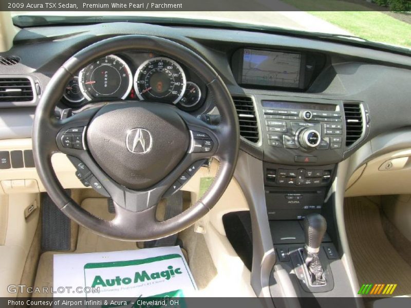Premium White Pearl / Parchment 2009 Acura TSX Sedan
