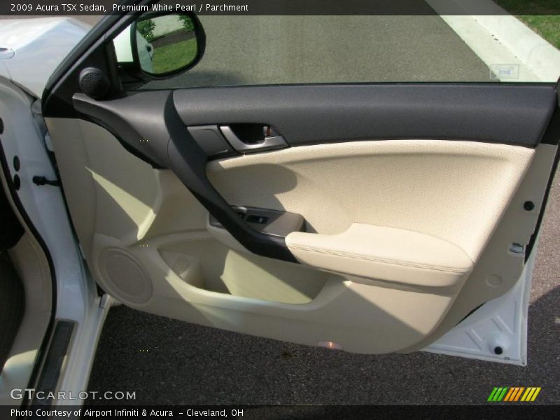 Premium White Pearl / Parchment 2009 Acura TSX Sedan