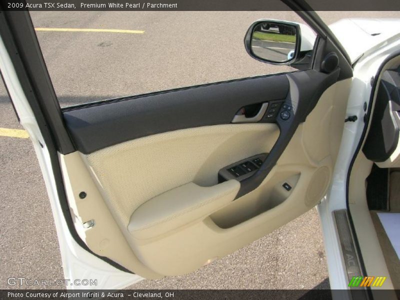 Premium White Pearl / Parchment 2009 Acura TSX Sedan