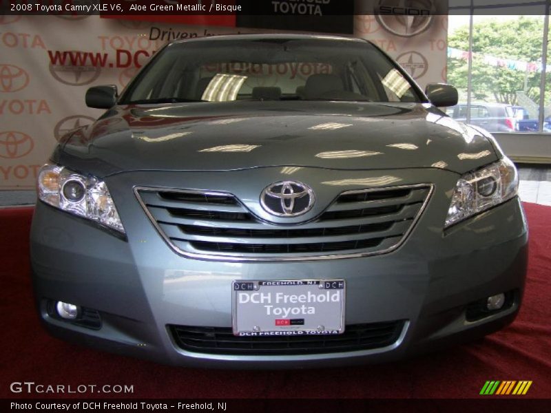 Aloe Green Metallic / Bisque 2008 Toyota Camry XLE V6