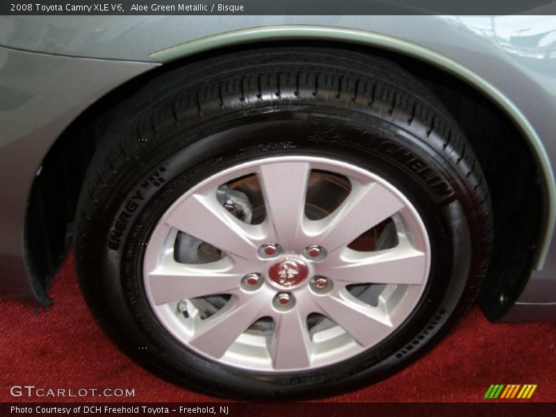Aloe Green Metallic / Bisque 2008 Toyota Camry XLE V6
