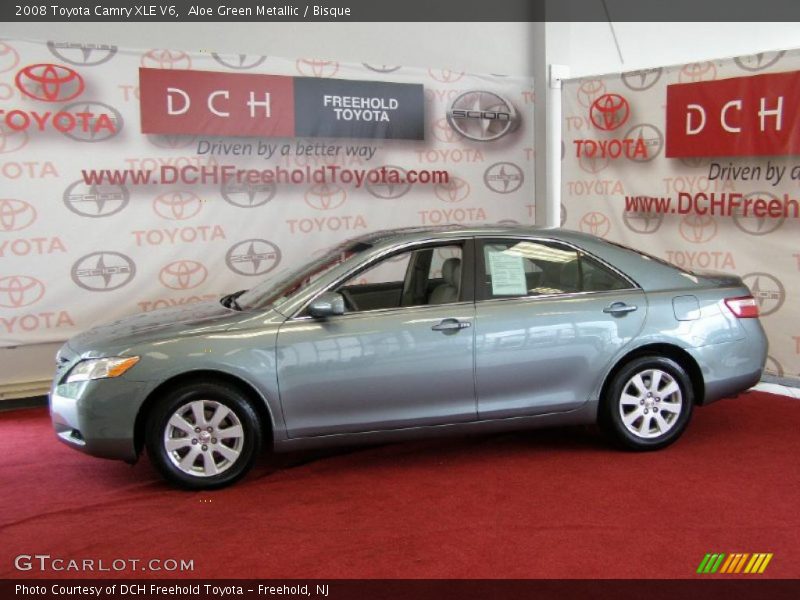 Aloe Green Metallic / Bisque 2008 Toyota Camry XLE V6