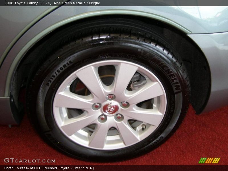 Aloe Green Metallic / Bisque 2008 Toyota Camry XLE V6