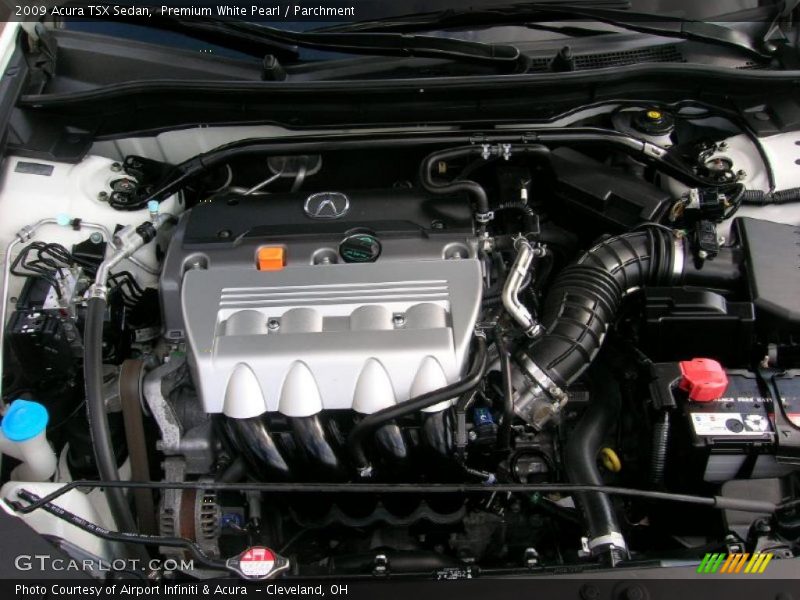 Premium White Pearl / Parchment 2009 Acura TSX Sedan