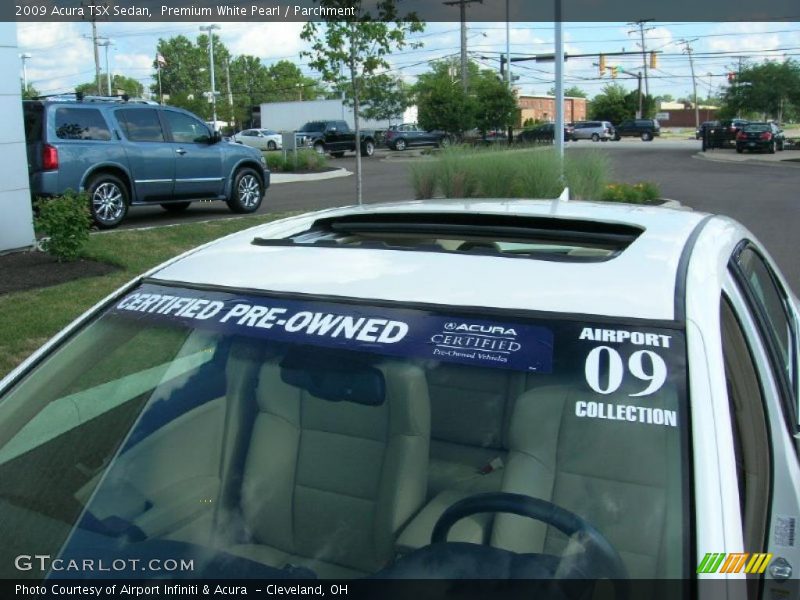 Premium White Pearl / Parchment 2009 Acura TSX Sedan