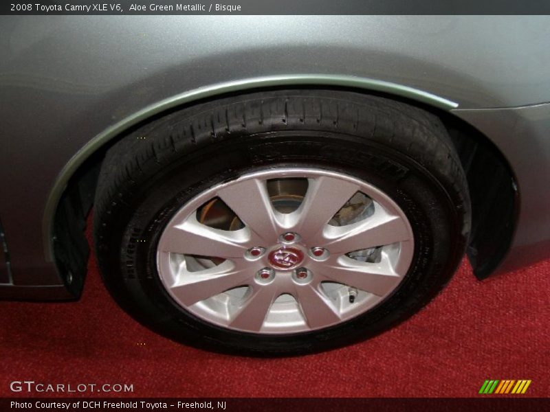 Aloe Green Metallic / Bisque 2008 Toyota Camry XLE V6