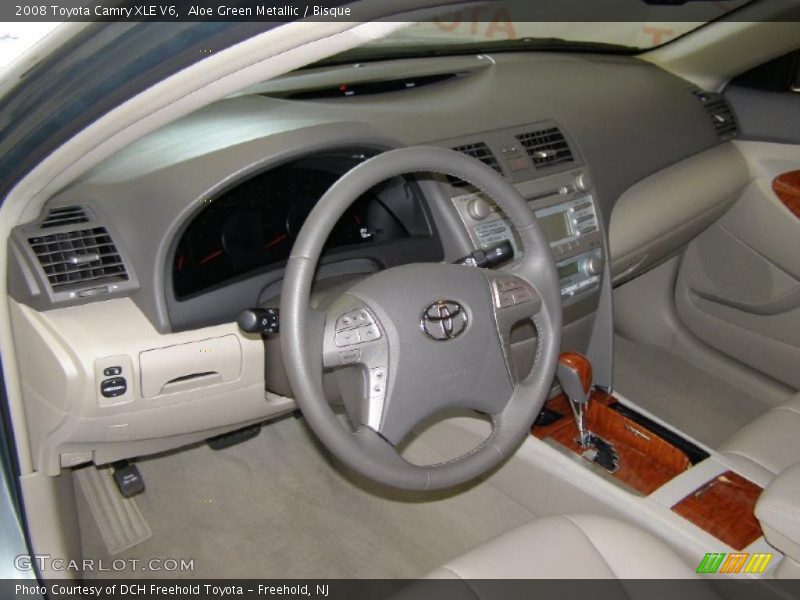 Aloe Green Metallic / Bisque 2008 Toyota Camry XLE V6