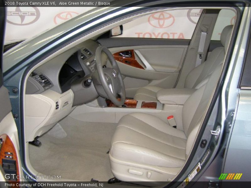 Aloe Green Metallic / Bisque 2008 Toyota Camry XLE V6