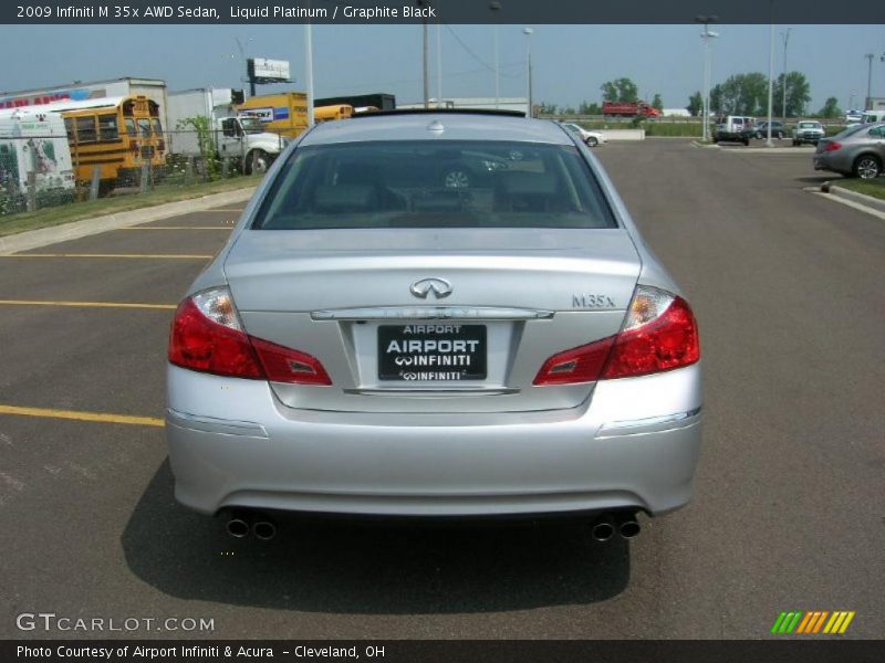 Liquid Platinum / Graphite Black 2009 Infiniti M 35x AWD Sedan