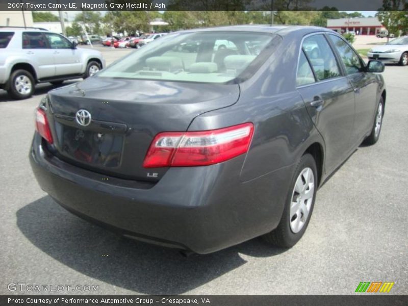Magnetic Gray Metallic / Ash 2007 Toyota Camry LE