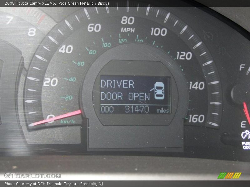 Aloe Green Metallic / Bisque 2008 Toyota Camry XLE V6