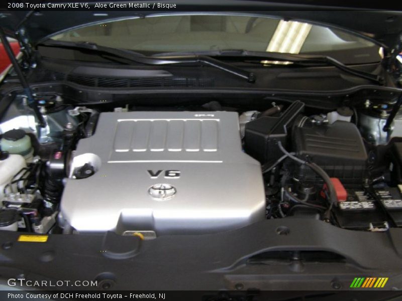 Aloe Green Metallic / Bisque 2008 Toyota Camry XLE V6