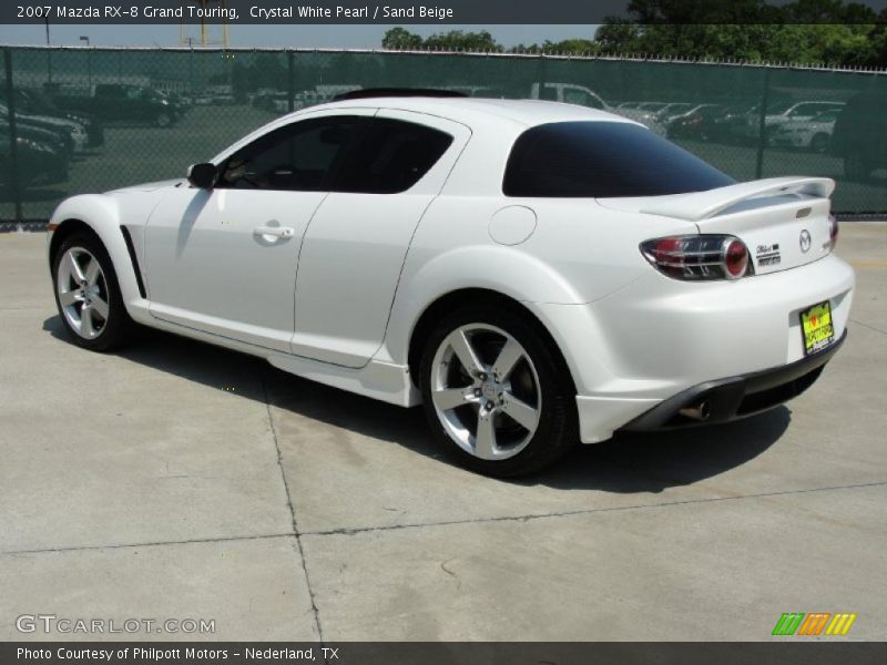 Crystal White Pearl / Sand Beige 2007 Mazda RX-8 Grand Touring