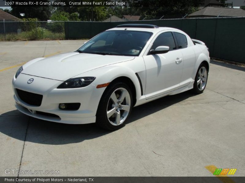 Crystal White Pearl / Sand Beige 2007 Mazda RX-8 Grand Touring