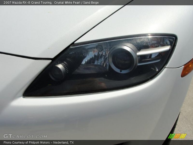 Crystal White Pearl / Sand Beige 2007 Mazda RX-8 Grand Touring