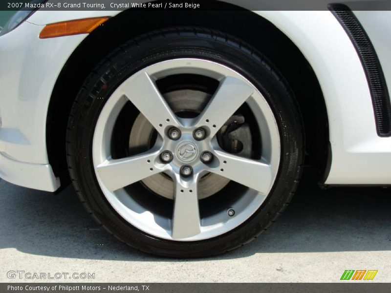 Crystal White Pearl / Sand Beige 2007 Mazda RX-8 Grand Touring