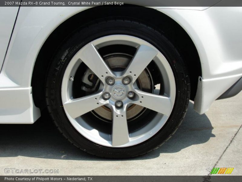Crystal White Pearl / Sand Beige 2007 Mazda RX-8 Grand Touring