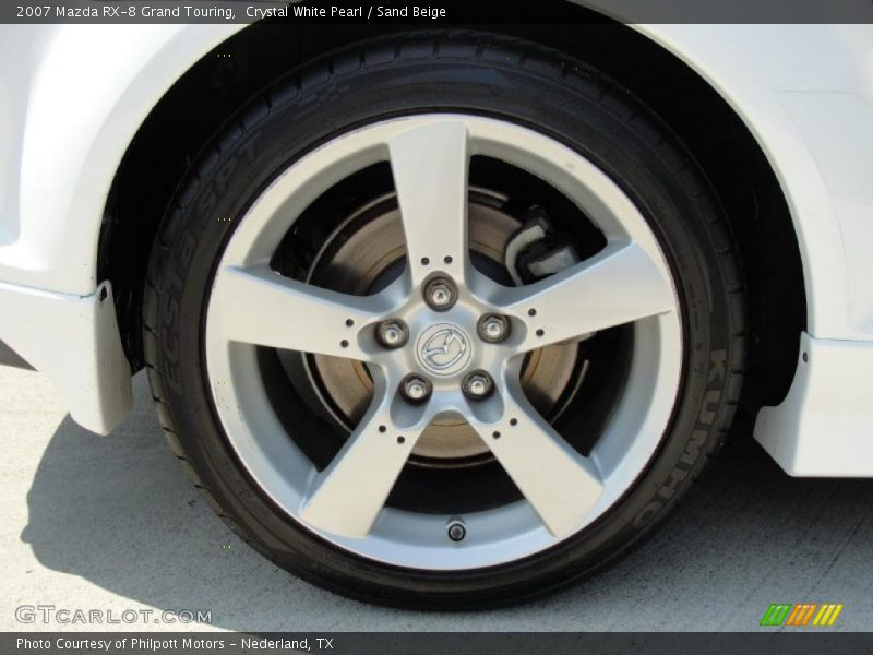 Crystal White Pearl / Sand Beige 2007 Mazda RX-8 Grand Touring