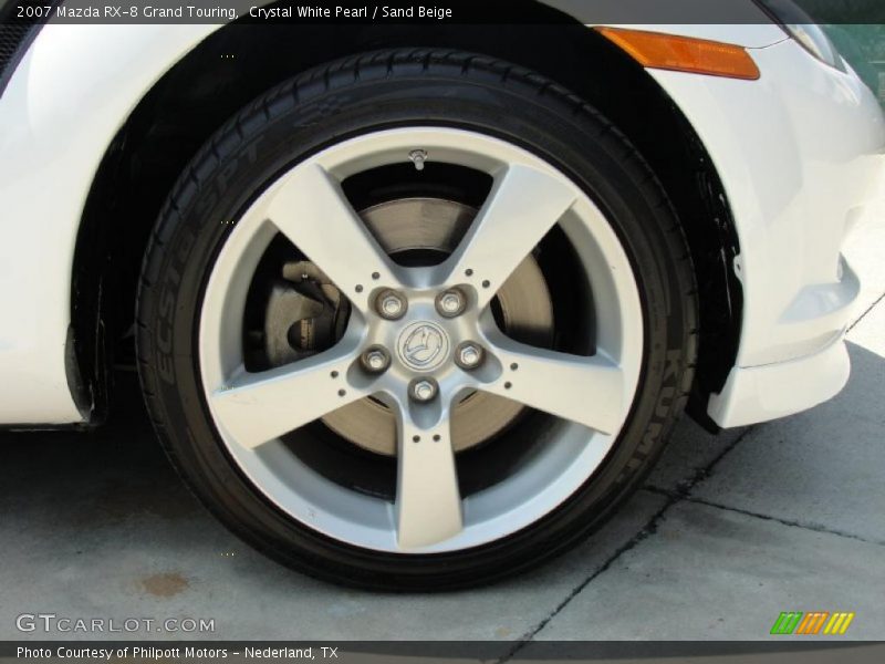 Crystal White Pearl / Sand Beige 2007 Mazda RX-8 Grand Touring