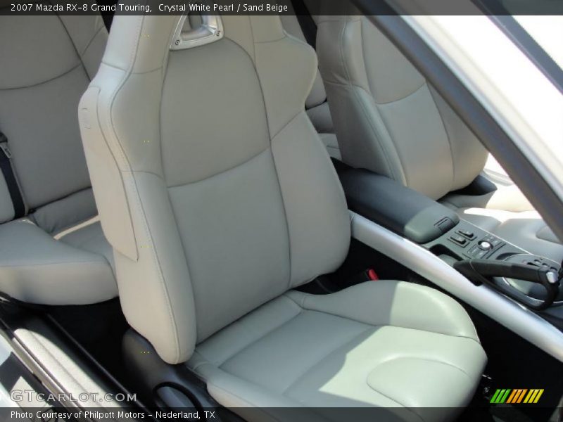 Crystal White Pearl / Sand Beige 2007 Mazda RX-8 Grand Touring