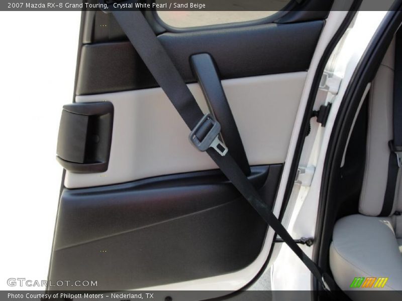 Crystal White Pearl / Sand Beige 2007 Mazda RX-8 Grand Touring