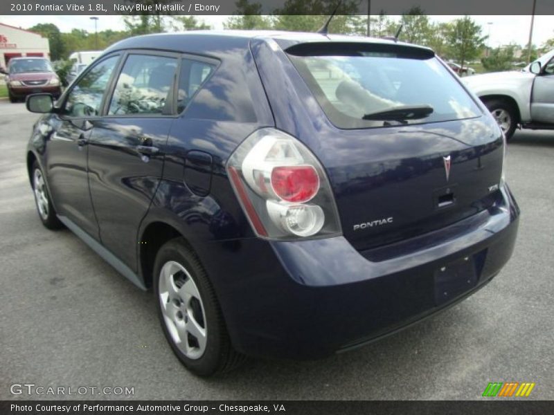 Navy Blue Metallic / Ebony 2010 Pontiac Vibe 1.8L