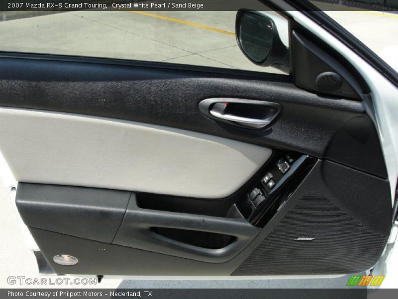 Crystal White Pearl / Sand Beige 2007 Mazda RX-8 Grand Touring