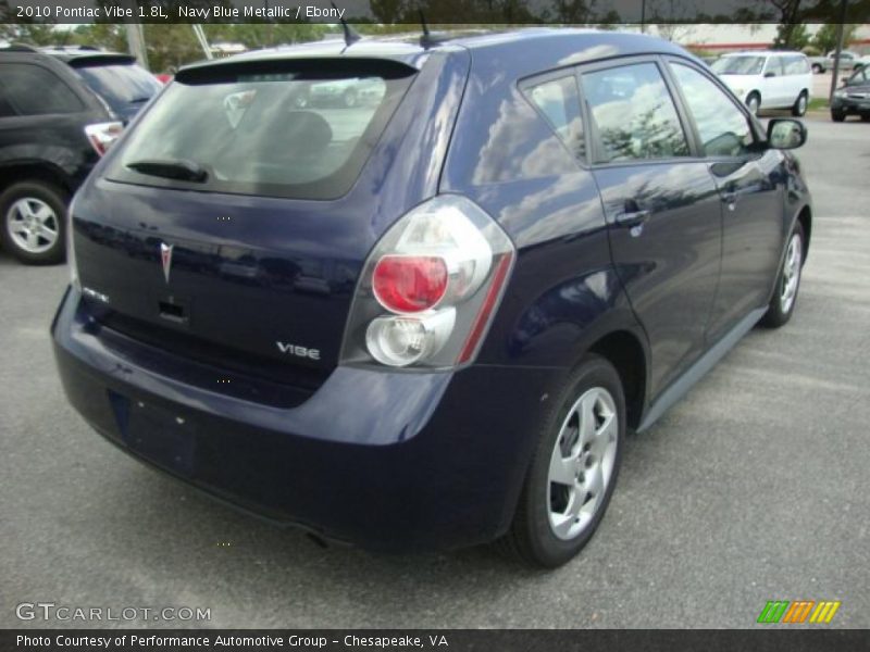 Navy Blue Metallic / Ebony 2010 Pontiac Vibe 1.8L