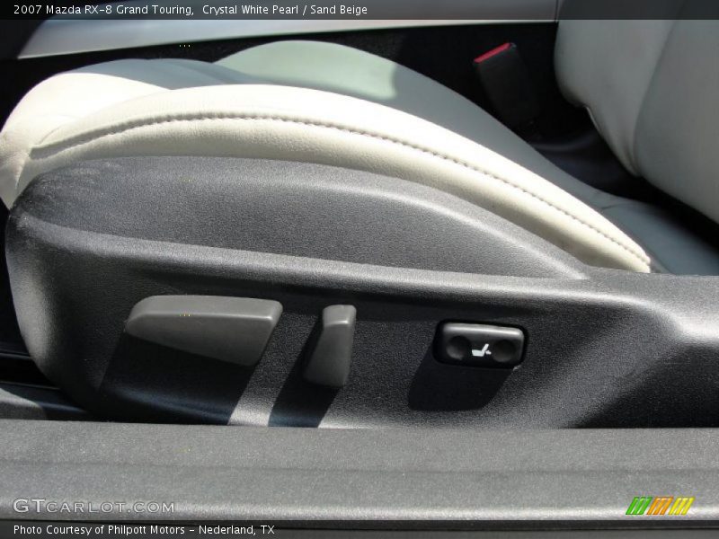 Crystal White Pearl / Sand Beige 2007 Mazda RX-8 Grand Touring