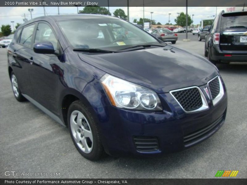 Navy Blue Metallic / Ebony 2010 Pontiac Vibe 1.8L