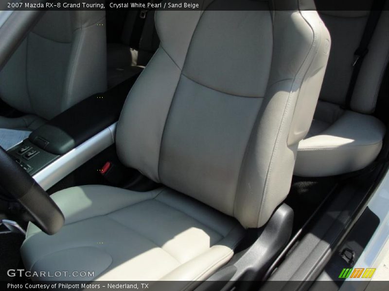 Crystal White Pearl / Sand Beige 2007 Mazda RX-8 Grand Touring