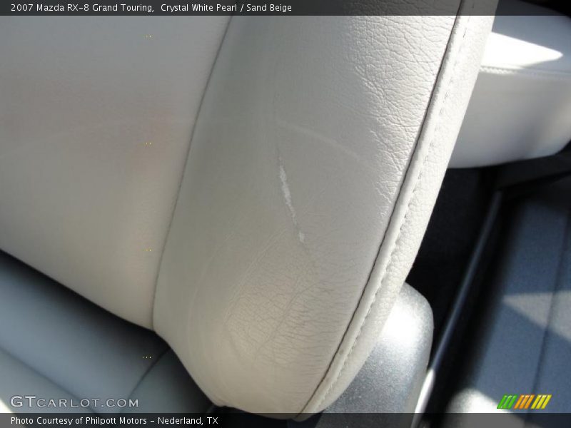 Crystal White Pearl / Sand Beige 2007 Mazda RX-8 Grand Touring